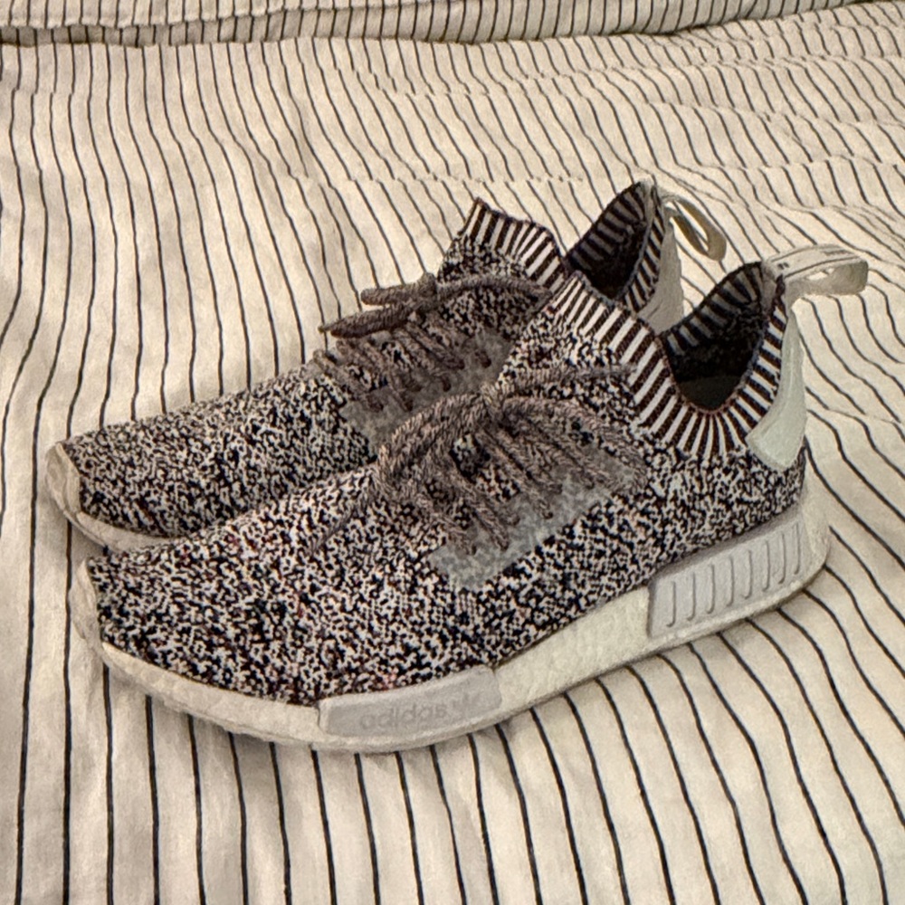Adidas Primeknit Black and White Sneakers